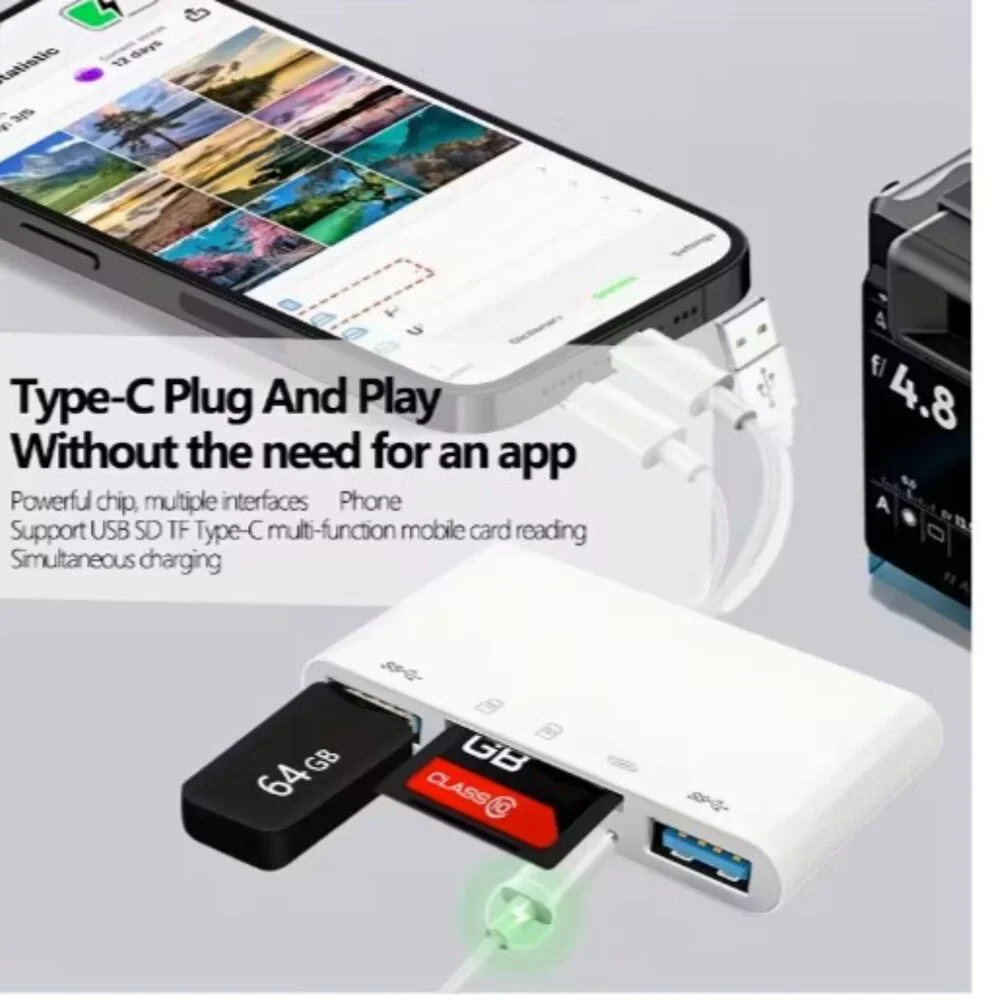8-in-1 Multi-Device Memory Card Reader